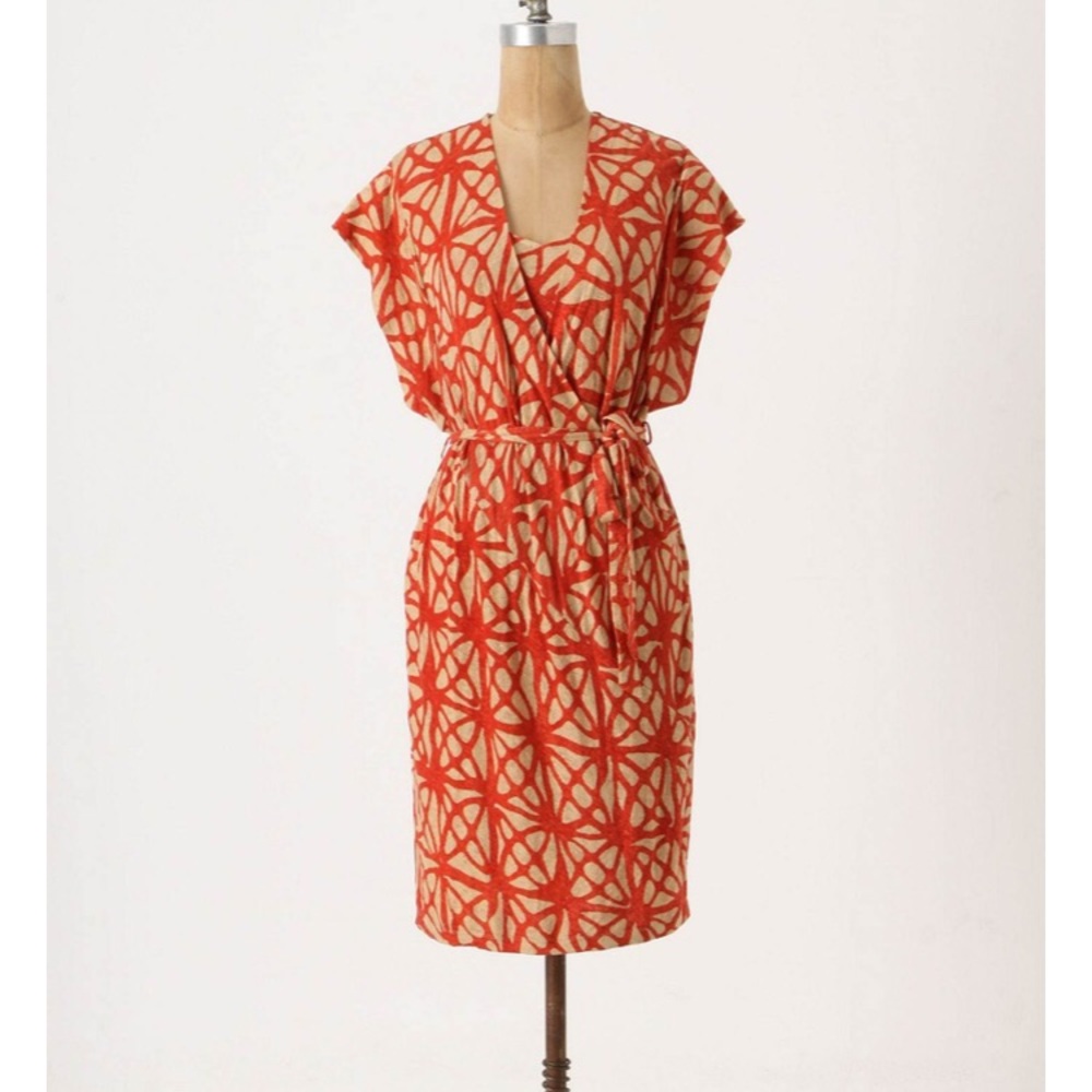 Blood Orange Wrap Dress